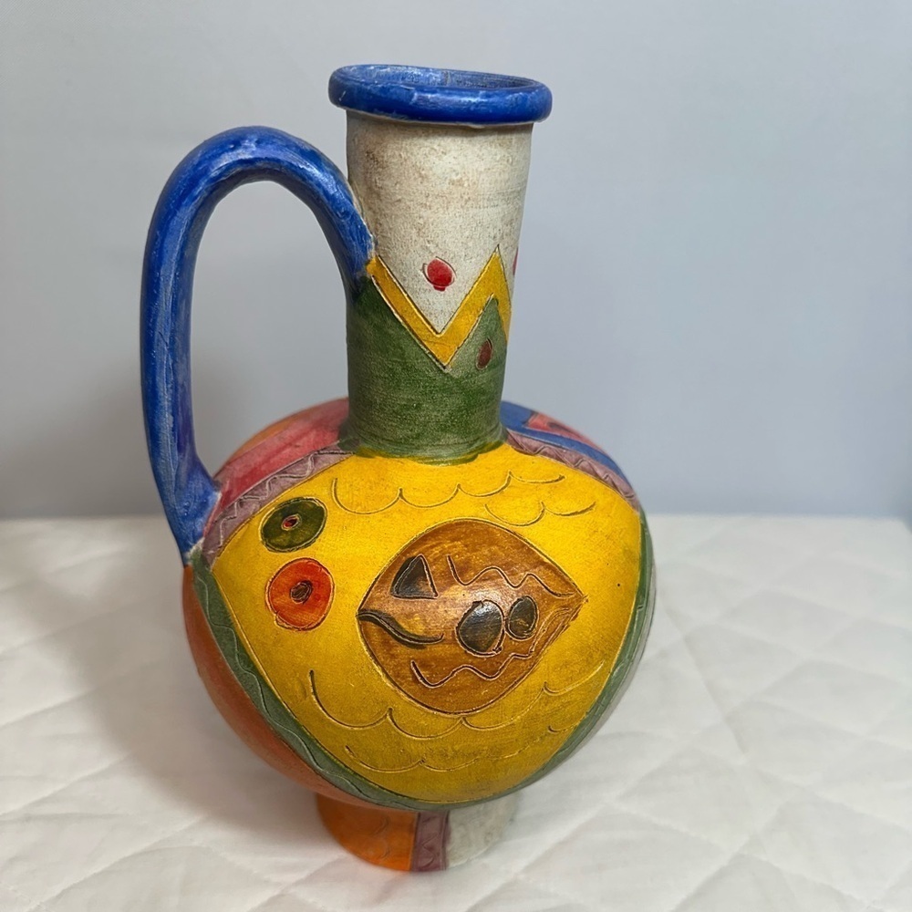 Spanish Jug Vintage Retro Vase Pitcher RARE - Picture 8 of 12